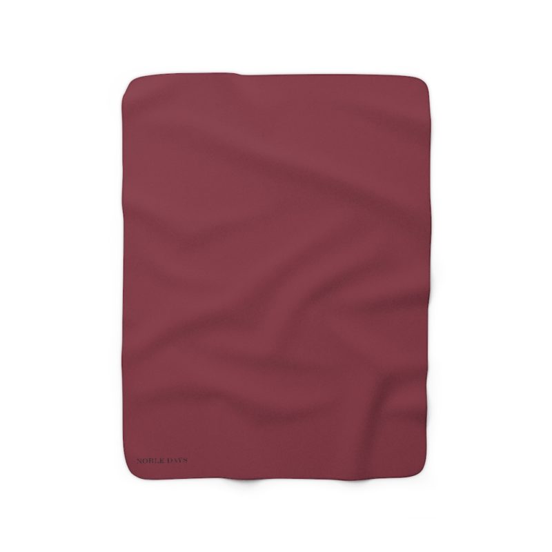 Wine Sherpa Fleece Blanket NOBLE DAYS