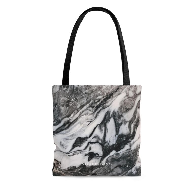 I love Marble in Black – Tote Bag – NOBLE DAYS