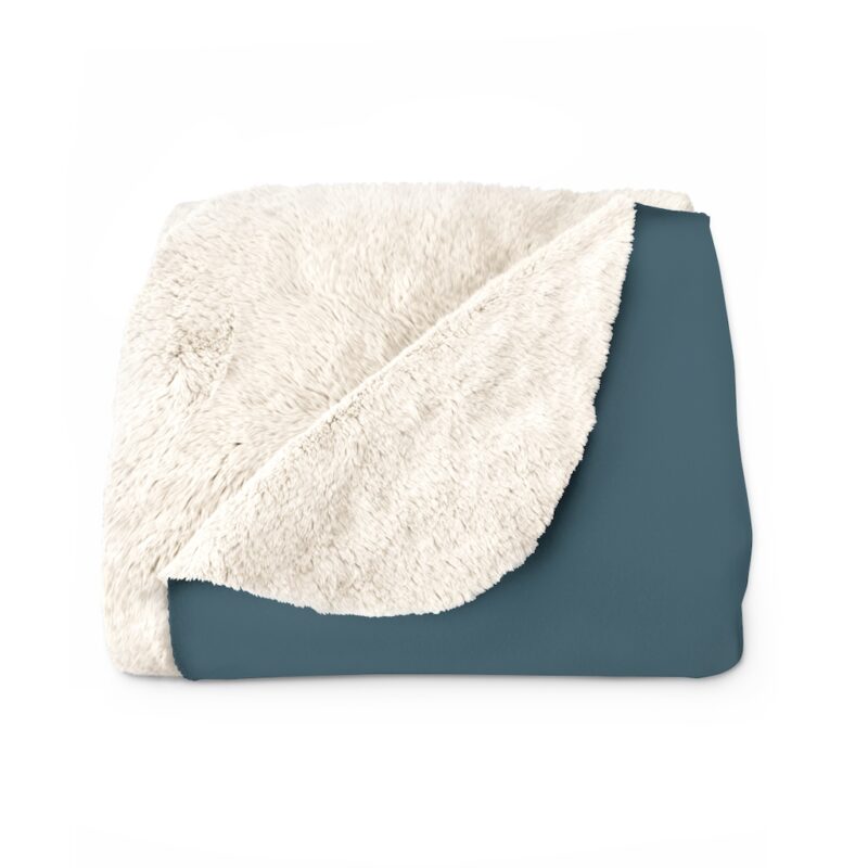 Pacific Blue Sherpa Fleece Blanket NOBLE DAYS